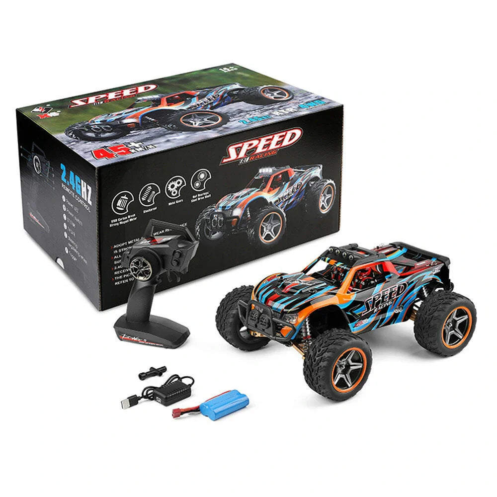 Wltoys 104009 1/10 2.4G 4WD Brushed RC Car High Speed Vehicle Models Toy 45km/h