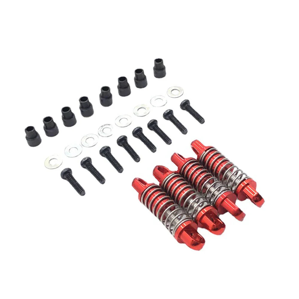 4PCS Upgraded Metal Shock Absorbers Dampers for Wltoys 1/28 284161 284010 284131 K969 K979 K989 K999 P929 P939 RC Cars Vehicles Models Parts