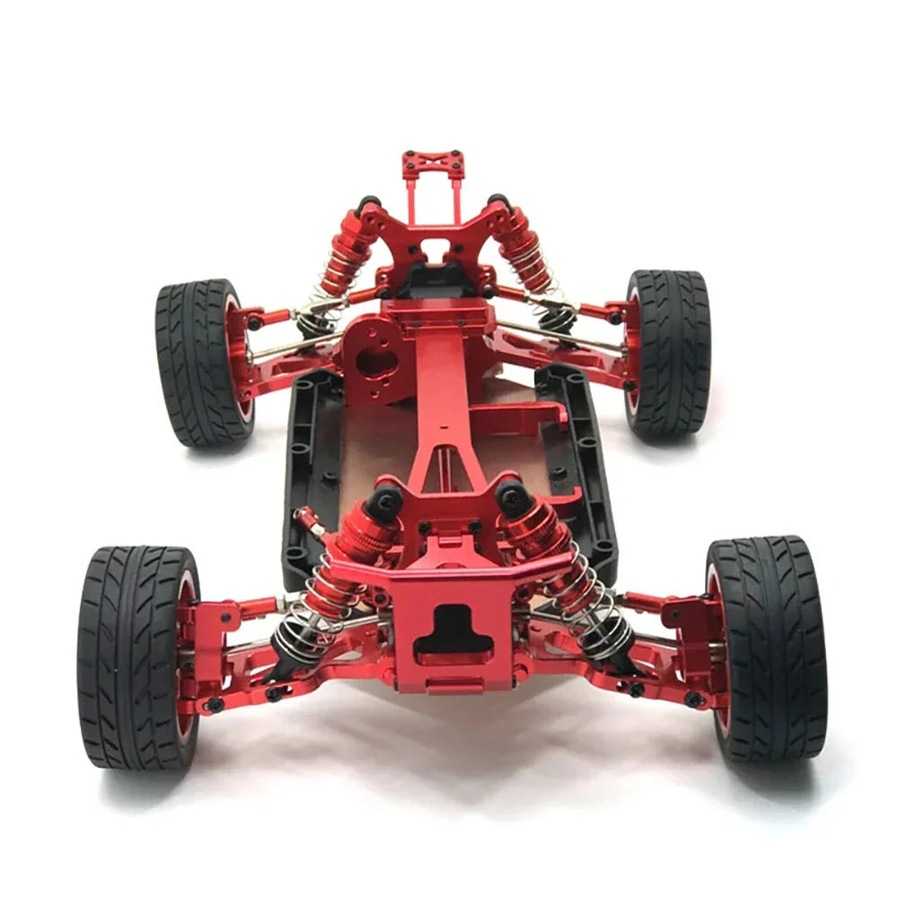 Metal Upgrade Parts WLtoys 144001 144010 124017 124019 Rlaarlo 1/14 1/12 AM X12 RC Car Shock Tower Arm Rod Kits