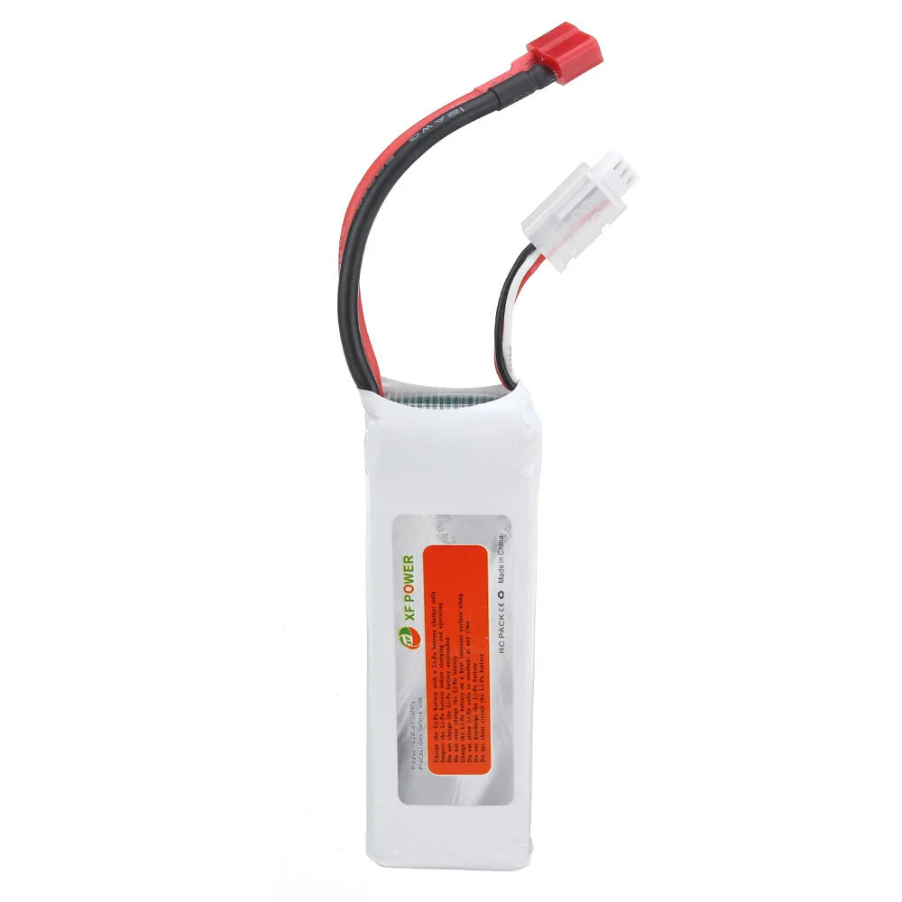 XF POWER 7.4V 2600mAh 60C 2S Lipo Battery T Plug for Wltoys 1/14 144001 RC Car Upgrade Parts