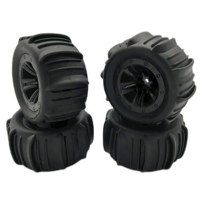 4PCS Upgraded Desert Tires Wheels for 1/12 1/14 1/16 MJX 16208 16209 16210 14209 14210 WLtoys 144001 144002 144010 124008 124018 124019 124016 124017 SCY Monster Truck RC Cars Vehicles Models Parts
