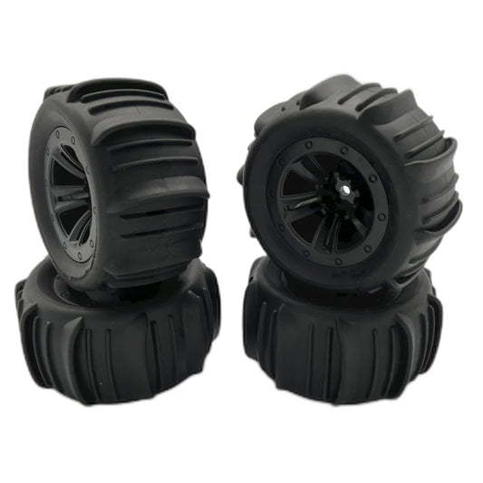 4PCS Upgraded Desert Tires Wheels for 1/12 1/14 1/16 MJX 16208 16209 16210 14209 14210 WLtoys 144001 144002 144010 124008 124018 124019 124016 124017 SCY Monster Truck RC Cars Vehicles Models Parts