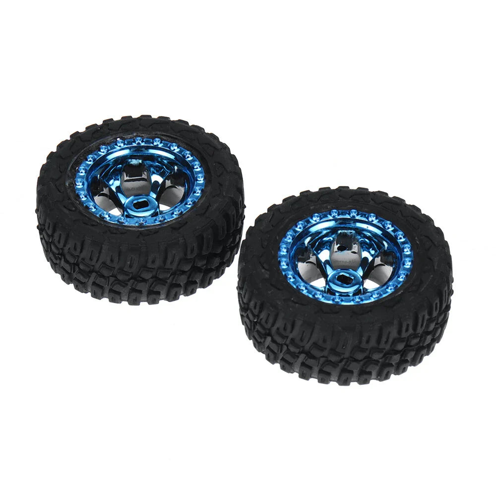 2PCS Wltoys 284161 1/28 RC Car Parts Tires Wheels Glued 2133 Vehicles Models Spare Accessories