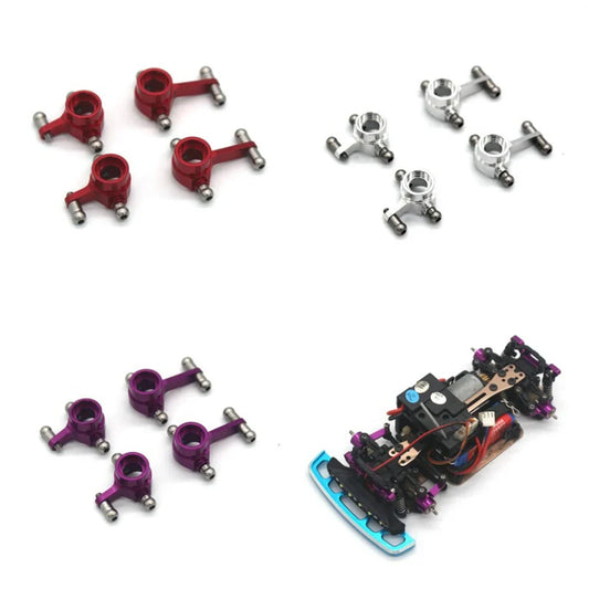 4PCS Upgraded Metal Steering Cup Rear Wheel Seat for Wltoys 284131 284010 284161 K989 K969 1/28 RC Cars Vehicles Models Parts