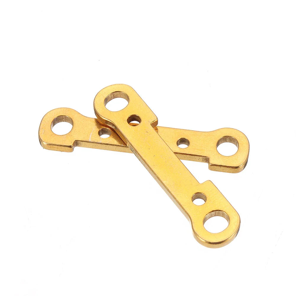 2PCS Wltoys 124017 124019 1/12 RC Car Spare Metal Front/Rear Swing Arm Reinforce Plate 1834 1835 Vehicles Model Parts