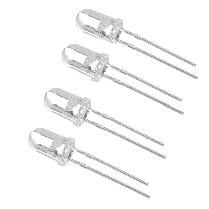 4PCS Wltoys 0122 LED Lights 5mm for 12423 12428 12428-B 1/12 RC Car Spare Parts