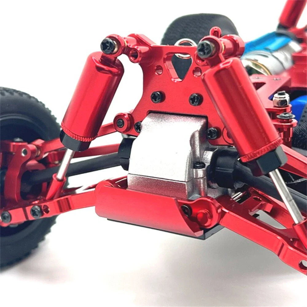 Upgraded Metal Parts Front and Rear Shock Absorber Bracket Kit for Wltoys 1/12 124008 124010 1/14 144016 144018 RC Car Vehicle Models Accessories Parts