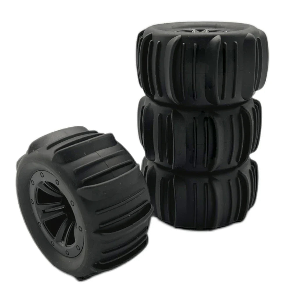 4PCS Upgraded Desert Tires Wheels for 1/12 1/14 1/16 MJX 16208 16209 16210 14209 14210 WLtoys 144001 144002 144010 124008 124018 124019 124016 124017 SCY Monster Truck RC Cars Vehicles Models Parts
