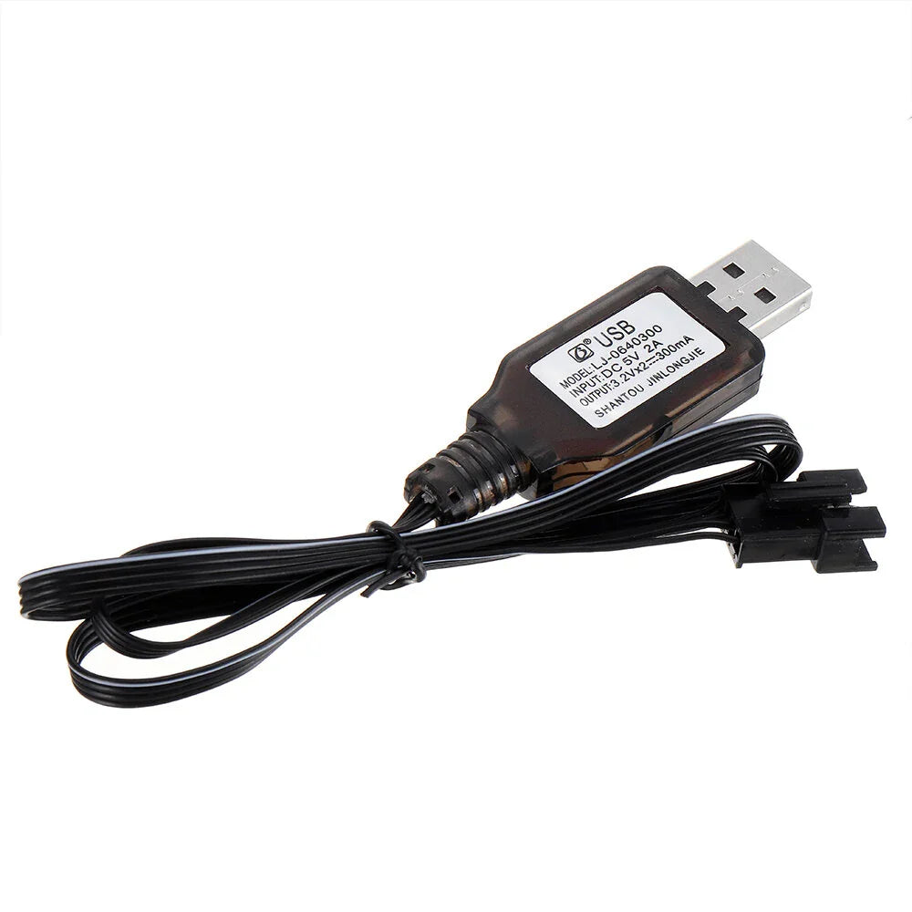 Wltoys 18628 1/18 Spare Li-ion Battery USB Charging Cable 0680 RC Car Vehicles Model Parts