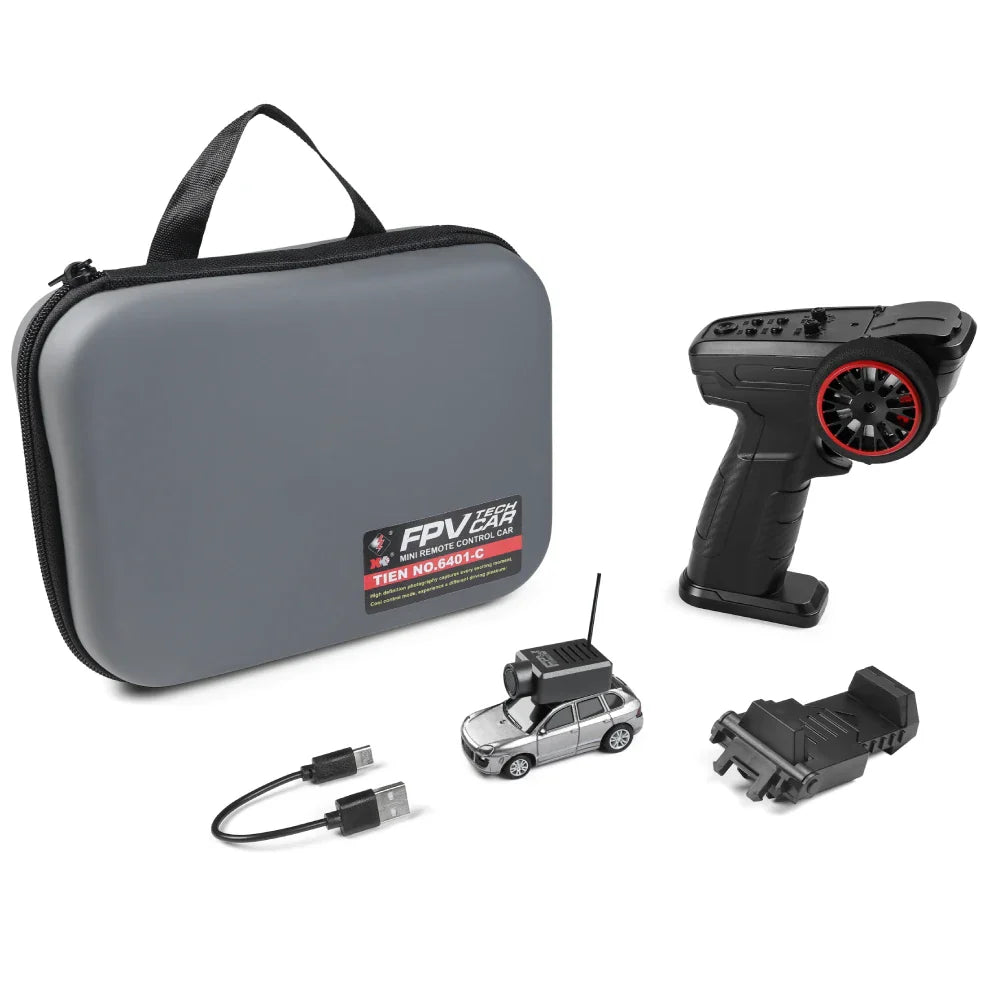 Wltoys 6401-C 1/64 2.4G FPV RC Car Wifi Camera Photos Videos VR App Control Built In Gyro Drift Desktop Micro 3 Speed On-Road Mini Full Proportional Vehicles Models Toys