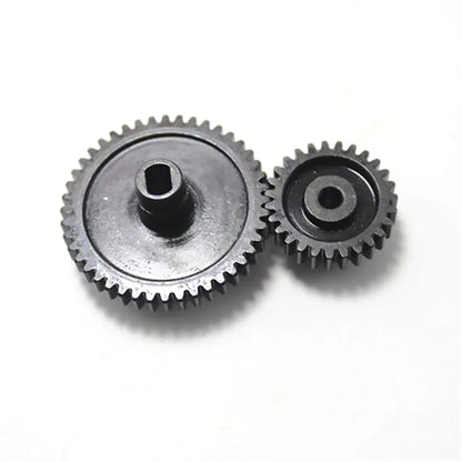 2Pcs/set Decelerate Steel Gear+Motor Gear Wltoys 144001 124018 124019 144010 124016 124017 RC Car Parts