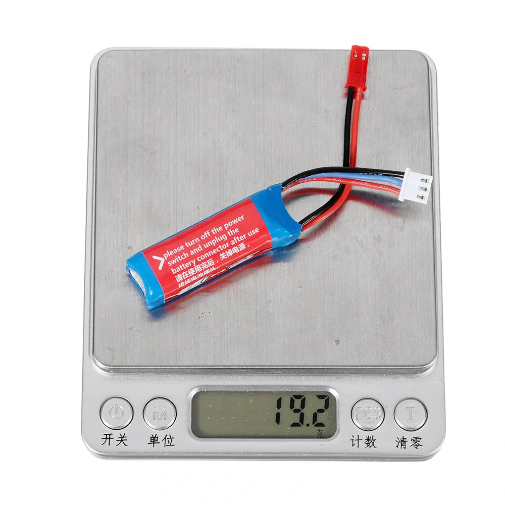 Wltoys 284161 284010 284131 K989-60 Original 7.4v 400mAh 20C 2S JST Plug Li-ion Battery for K969 K989 1/28 RC Car