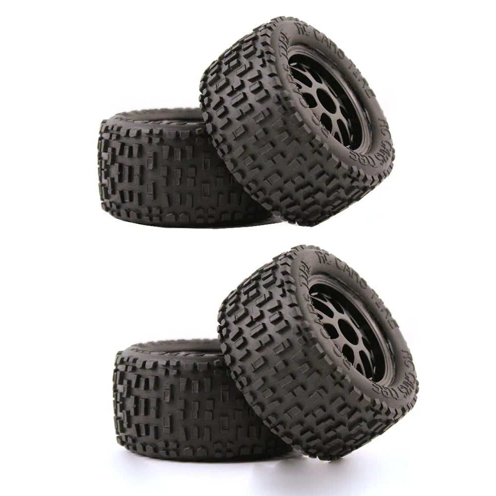 4PCS Tires Wheels All Terrain Universal Off-Road for MJX 16207 16208 HBX 16899 16890 Wltoys 144001 1/14 1/16 1/18 High Speed RC Cars Vehicles Models Spare Parts