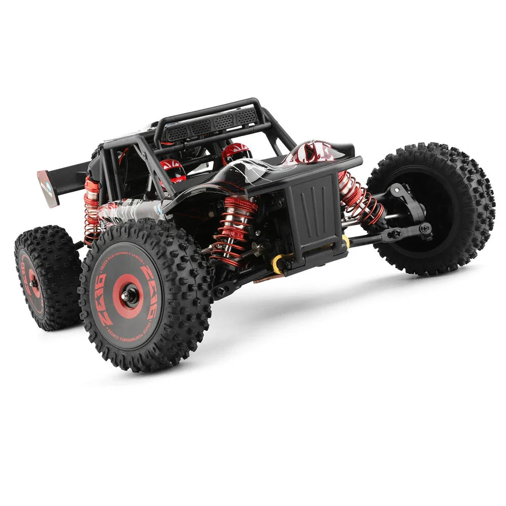 Wltoys 124016 V2 1/12 4WD 2.4G RC Car Brushless Desert Truck Off-Road Vehicle Models High Speed 75km/h Metal Chassis Two Three Battery