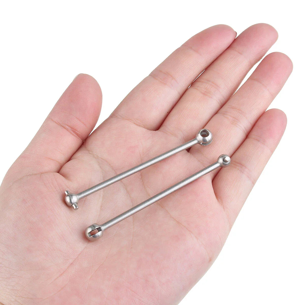 2PCS WLtoys 144001 144010 1/14 RC Car Spare Metal Universal Drive Shaft 1282 Vehicles Model Parts