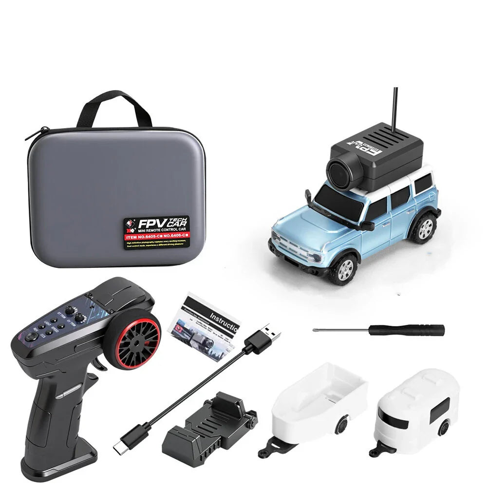 Wltoys 6405 6405-C 1/64 2.4G FPV RC Car Wifi Camera Photos Videos VR App Control Built In Gyro Drift Desktop Micro 3 Speed On-Road Mini Full Proportional Vehicles Models Toys