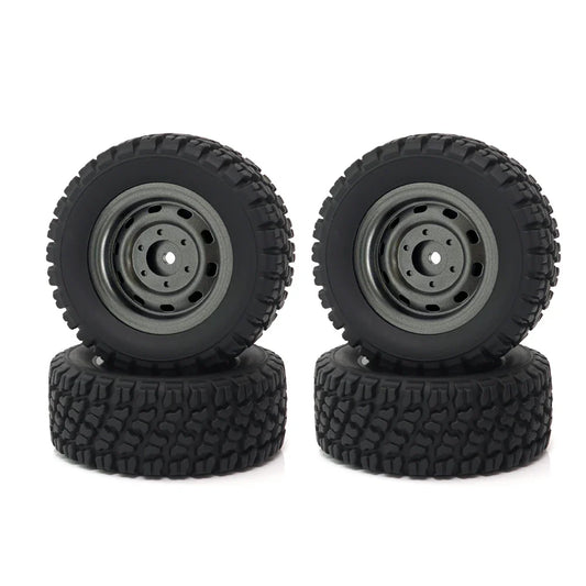 4PCS Tires Wheels All Terrain Universal Off-Road for MJX 16207 16208 HBX 16899 16890 Wltoys 144001 1/14 1/16 1/18 High Speed RC Cars Vehicles Models Spare Parts