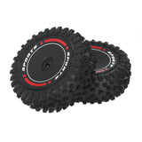 2PCS Wltoys 124010 1/12 RC Car Parts Front/Rear Tires Wheels Rims Vehicles Models Spare Accessories 2811/2812/2844/2845