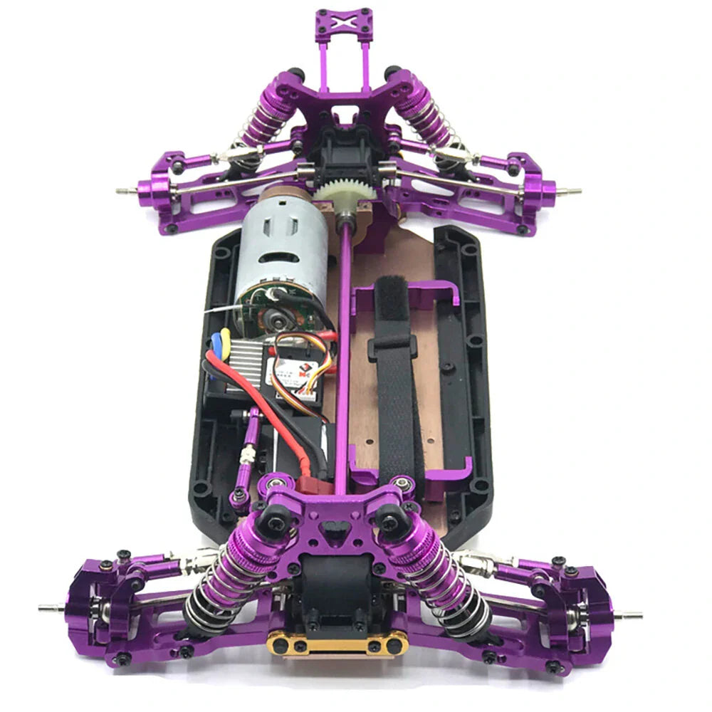 Metal Upgrades Parts for Wltoys 144001 144002 144010 124016 124017 124019 1/14 1/12 AM X12 RC Car Swing Arm Steering Block Link Rod Kit