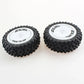 2PCS Wltoys 124007 1/12 RC Car Spare Front Tires Wheels Rims Glued 2485 Vehicles Models Parts Accessories