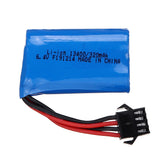 Wltoys 6.4V 320mAh 15C SM-4P Plug Li-ion Battery for 18628 18629 1/18 RC Car Vehicles Models