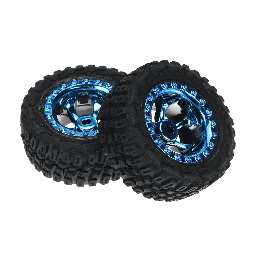 2PCS Wltoys 284161 1/28 RC Car Parts Tires Wheels Glued 2133 Vehicles Models Spare Accessories