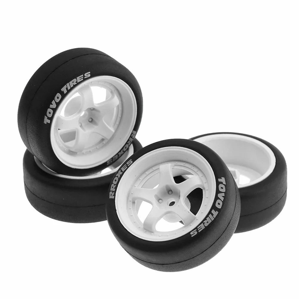 RS 12mm Hex RC Car Wheel Tires for 1/10 Tamiya TT02 XV01 HSP Kyosho Wltoys Remote Control Parts