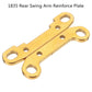 2PCS Wltoys 124017 124019 1/12 RC Car Spare Metal Front/Rear Swing Arm Reinforce Plate 1834 1835 Vehicles Model Parts