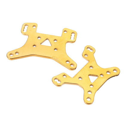 2PCS Wltoys 124017 124019 1/12 RC Car Spare Metal Front Rear Shock Absorber Plate Board 1833 Vehicles Model Parts