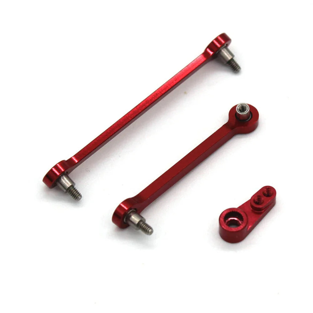2PCS Upgraded Metal Steering Linkage Rod Servo Arm for Wltoys 284131 284010 284161 K989 K969 1/28 RC Cars Vehicles Models Parts