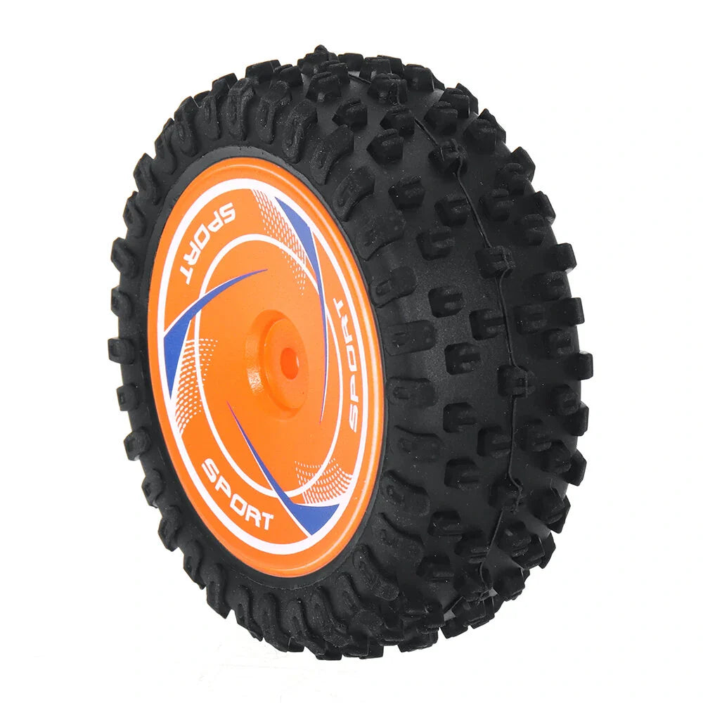 2PCS Wltoys 124010 1/12 RC Car Parts Front/Rear Tires Wheels Rims Vehicles Models Spare Accessories 2811/2812/2844/2845