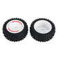 2PCS Wltoys 124008 1/12 RC Car Parts Front/Rear Tires Wheels Glued Vehicles Models Spare Accessories 2726/2727