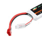 XF POWER 7.4V 2600mAh 60C 2S Lipo Battery T Plug for Wltoys 1/14 144001 RC Car Upgrade Parts