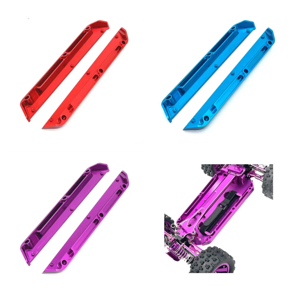 Upgraded Metal Parts RC Car Chassis Edge Guard Set for Wltoys 1/12 124016 124017 124018 124019 124007 Vehicle Models Accessories Parts