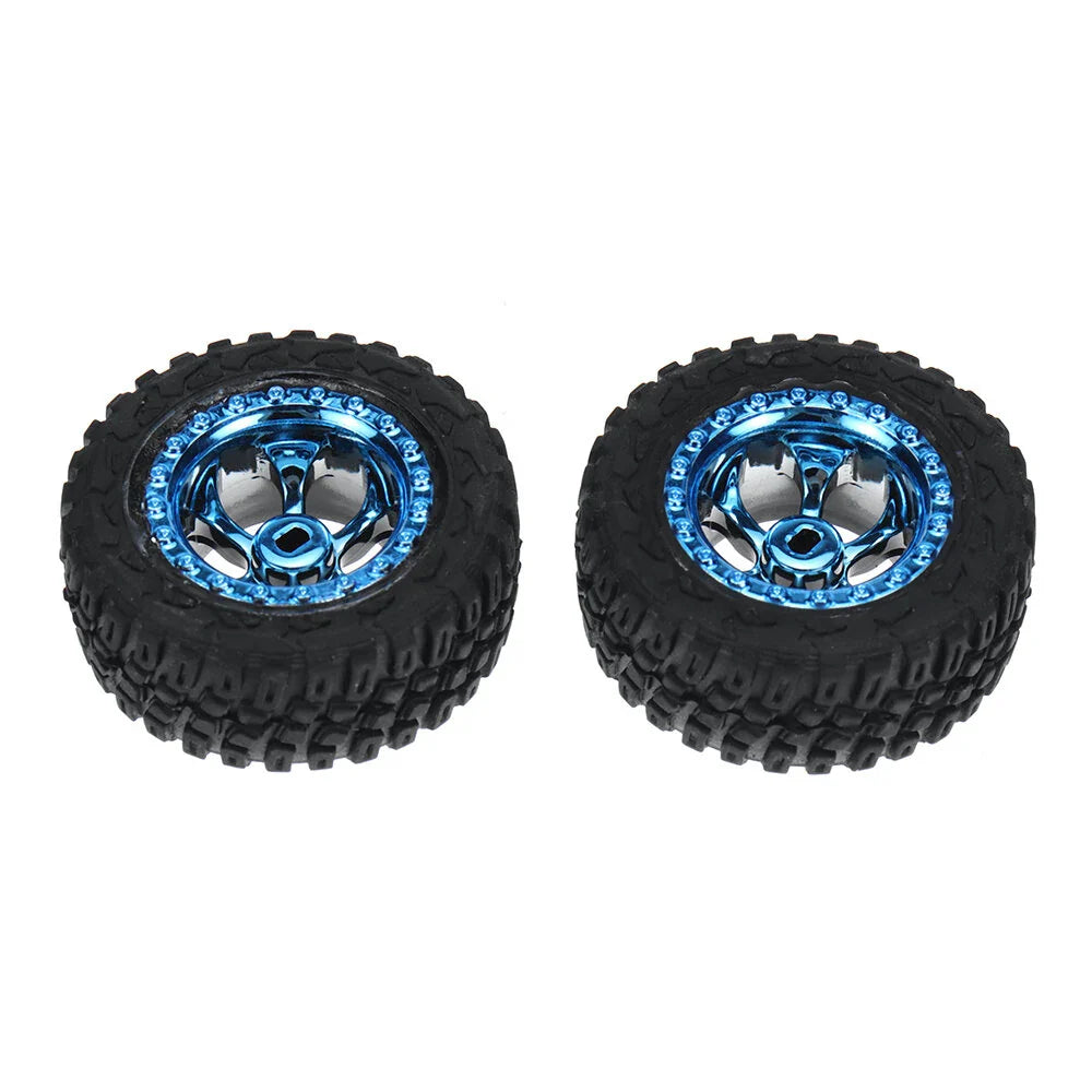 2PCS Wltoys 284161 1/28 RC Car Parts Tires Wheels Glued 2133 Vehicles Models Spare Accessories