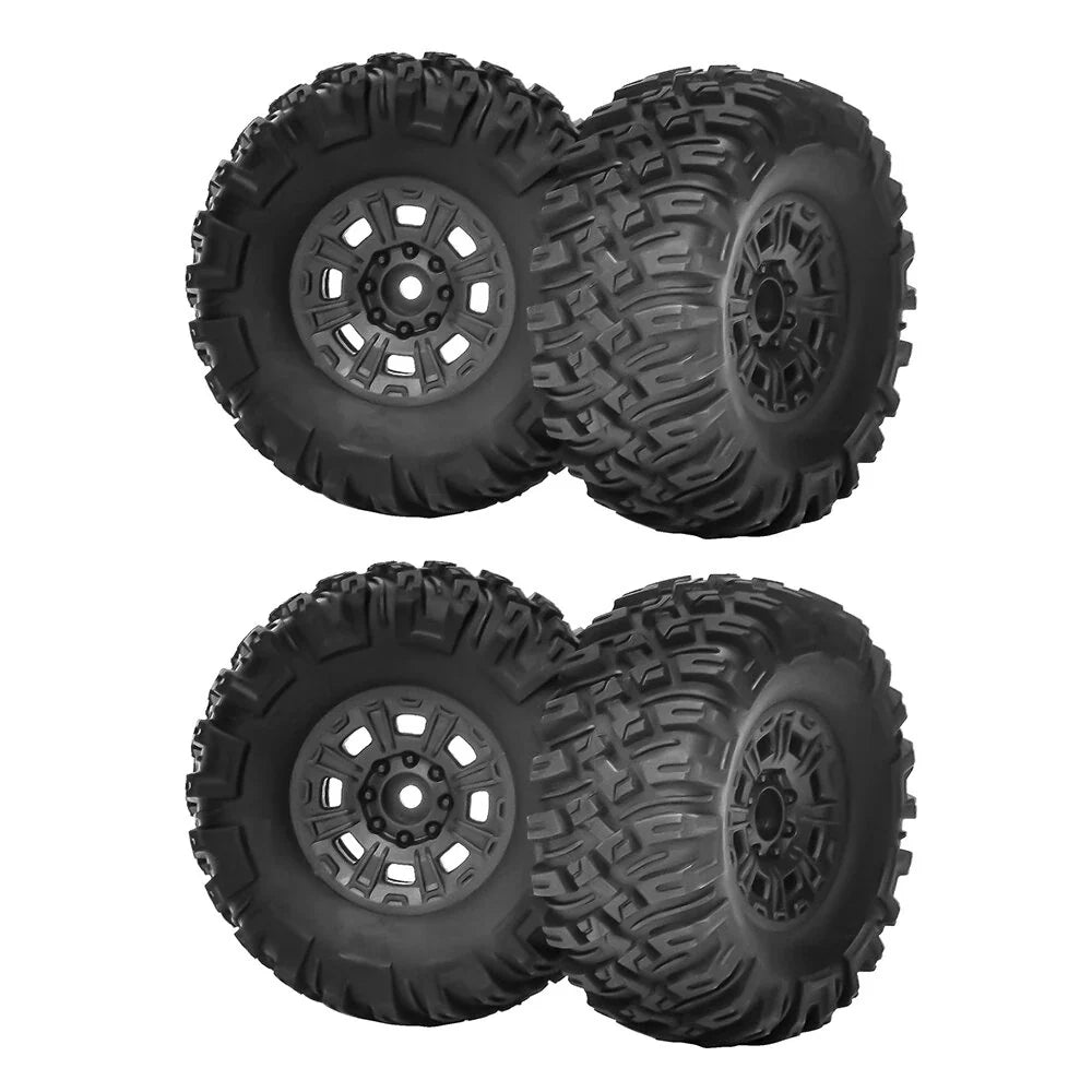 1/10 RC Car Upgraded Monster Rock Crawler Climbing Truck Tires Wheel Rims Wltoys MJX SCY Off-Road Vehicles Models Parts Accessories