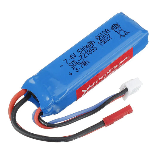 Wltoys 7.4V 500mAh 20C 2S Li-ion Battery JST Plug A202-61 for A202 A212 A222 A232 A242 A252 1/24 RC Car Vehicles