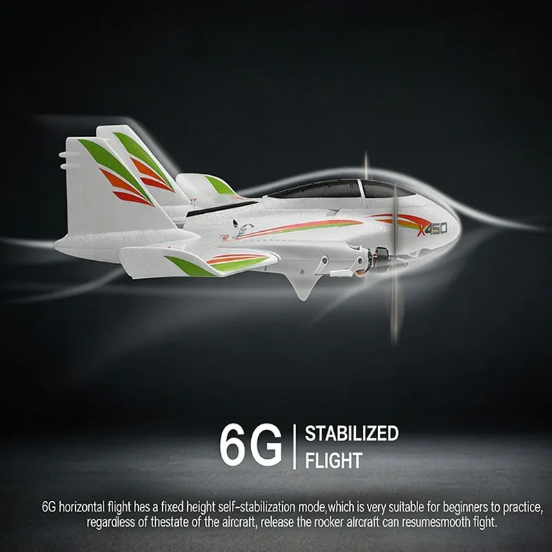 WLtoys X450 6CH Brushless RC Plane – 3D/6G VTOL Aerobatic Aircraft
