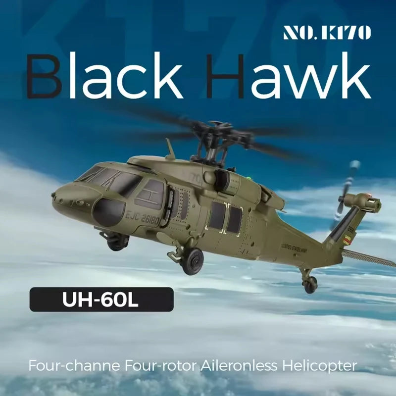 WLtoys K170 UH-60L 4CH RC Helicopter with 6-Axis Gyro