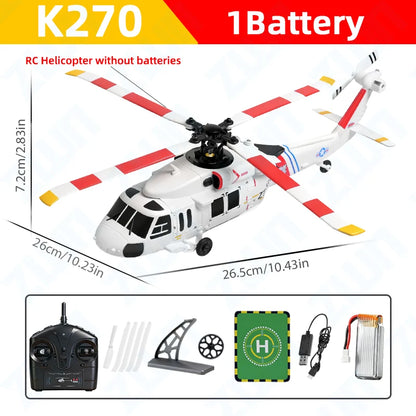 WLtoys K270 Black Hawk UH-60L RC Helicopter – 4CH Brushless
