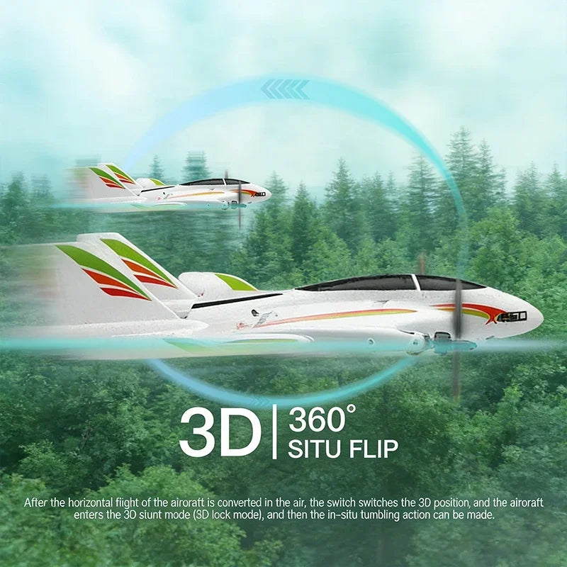 WLtoys X450 6CH Brushless RC Plane – 3D/6G VTOL Aerobatic Aircraft