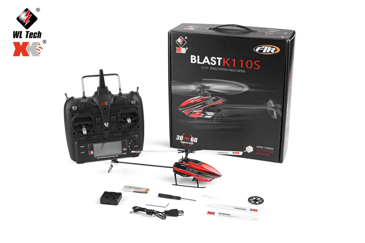 WLtoys XK K110S 6CH Brushless RC Helicopter with 3D/6G