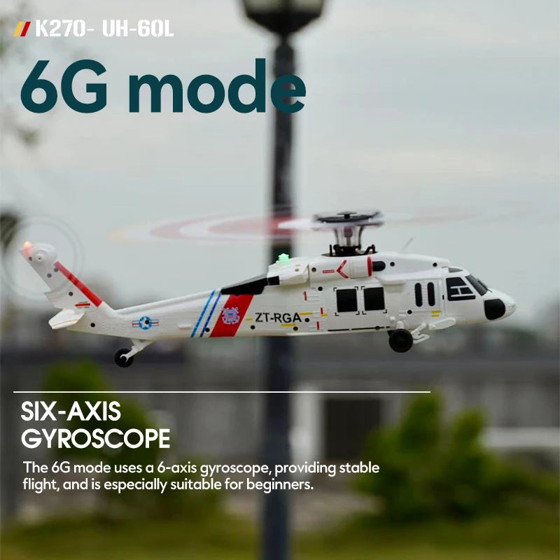 WLtoys K270 Black Hawk UH-60L RC Helicopter – 4CH Brushless