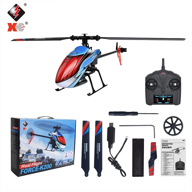 WLtoys XK K200 RC Helicopter – 4CH Optical Flow & Altitude Hold