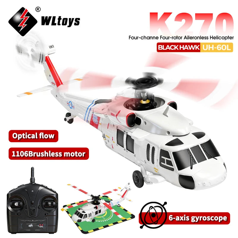WLtoys K270 Black Hawk UH-60L RC Helicopter – 4CH Brushless
