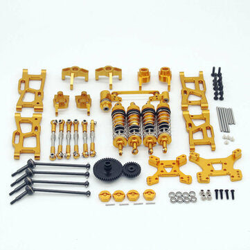 Wltoys 1/14 144001 144010 124019 Upgrade Metal Upgrade Parts With Shock Adapter Set RC Car Parts