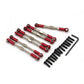 Metal Upgraded Adjustable Linkage Rods Set for Wltoys 104001 1/10 RC Car Vehicles Model Spare Parts