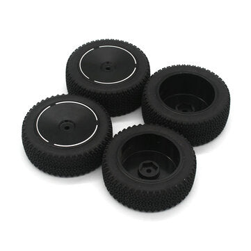 4PCS Upgraded Metal Rims Tires Wheel Hub for Wltoys 144001 144010 124016 124017 124018 124019 1/12 1/14 RC Car Vehicles Model Parts