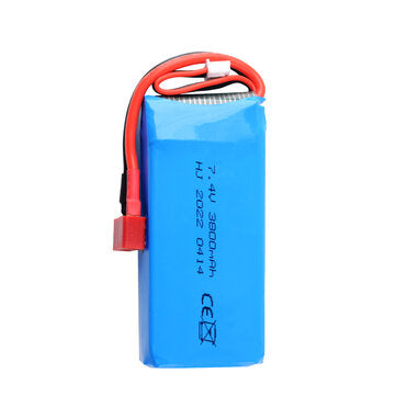 7.4V 2S 3800mAh T Deans Plug LiPo Battery for Wltoys Car 124017 144010 124019 124018 and 144001 Car