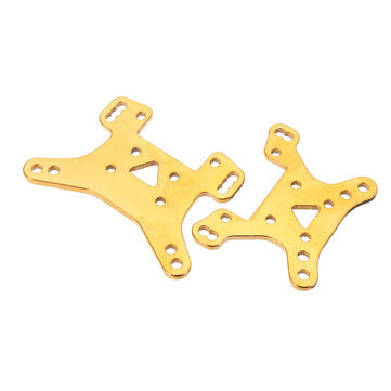 2PCS Wltoys 124017 124019 1/12 RC Car Spare Metal Front Rear Shock Absorber Plate Board 1833 Vehicles Model Parts